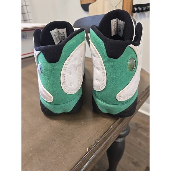 Size 11.5- Jordan 13 Retro White/Lucky Green 2020 - DB6537-113 main image 6